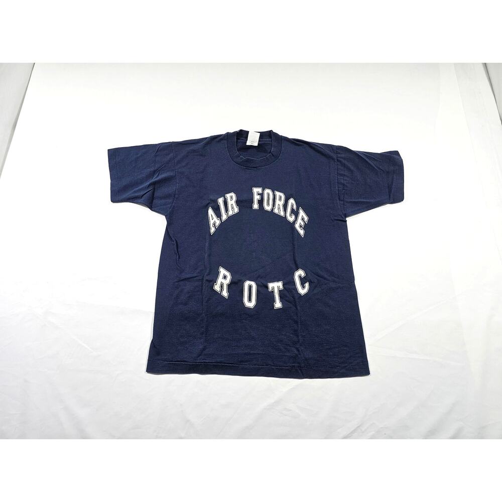 Air Force ROTC Blue 50/50 T-shirt L USAF Fruit Of The Loom